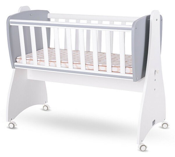 Lorelli First Dreams ringatható bölcső 105x55 - White / Stone Grey New