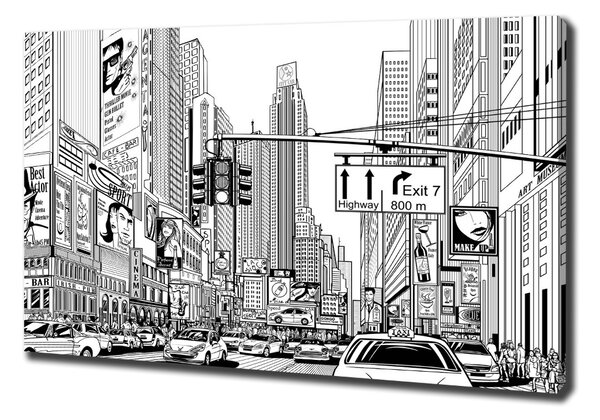 Vászonfotó New york utcáin