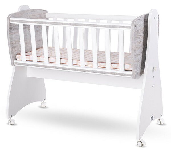 Lorelli First Dreams ringatható bölcső 105x55 - White / Artwood New