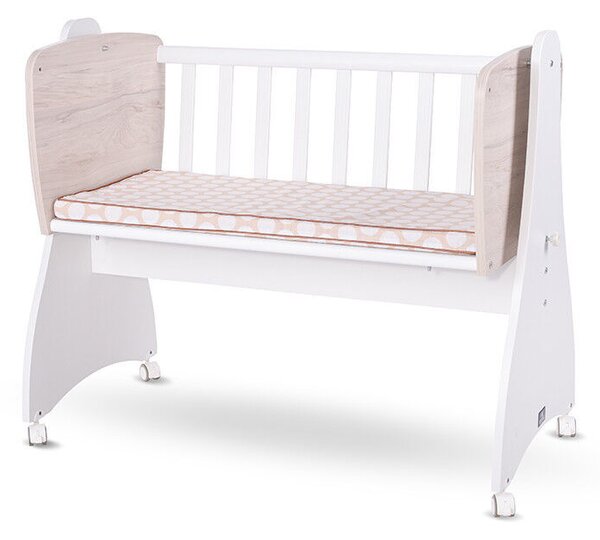 Lorelli First Dreams ringatható bölcső 105x55 - White / Light Oak New