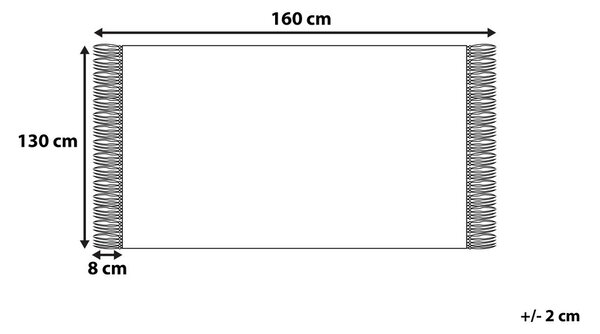 Takaró TILMI Pamut 130 x 160 cm Világosbézs