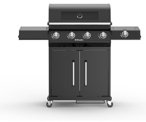 Riwall PRO RGG 41 EXL prémium gázüzemű grillsütő 17 kW, 4+1 gázégővel