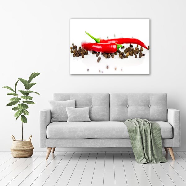 Fali vászonkép Chilli és bors