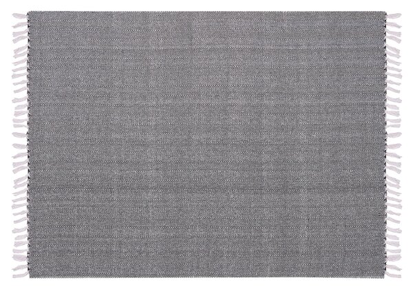 Takaró TANGIER Pamut 130 x 160 cm Fekete