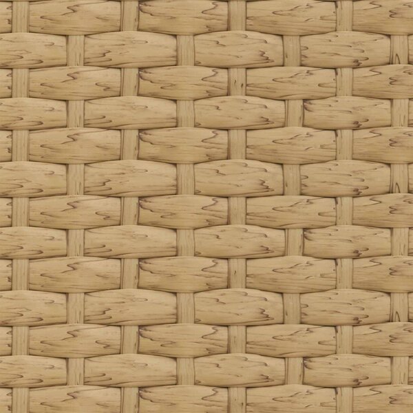 VidaXL Kerti Kanapé Szett párnával 2 pcs Természetes Poli Rattan Acél