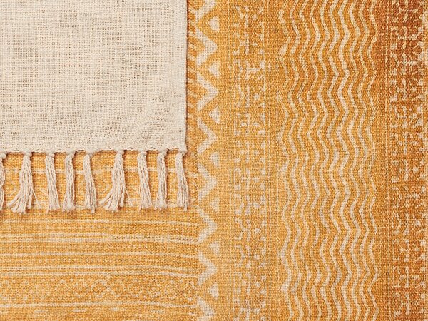 Takaró FIROZABAD Pamut 130 x 180 cm Narancssárga