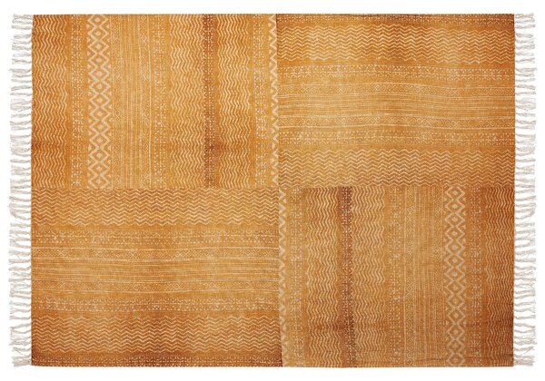 Takaró FIROZABAD Pamut 130 x 180 cm Narancssárga