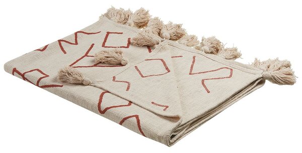 Takaró BHIWANI Pamut 130 x 180 cm Bézs