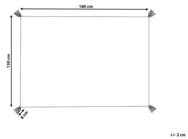 Takaró MORBI Pamut 130 x 180 cm Bézs
