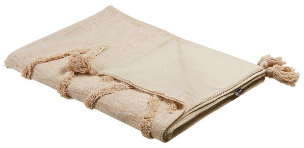 Takaró MORBI Pamut 130 x 180 cm Bézs