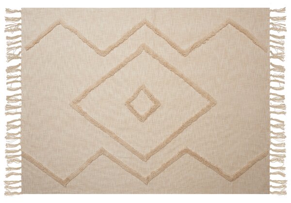 Takaró JAUNPUR Pamut 130 x 180 cm Bézs