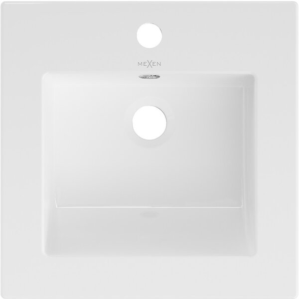 Mexen Atena 41 x 41 cm-es, pultba süllyeszthető mosdó, fehér - 25014100