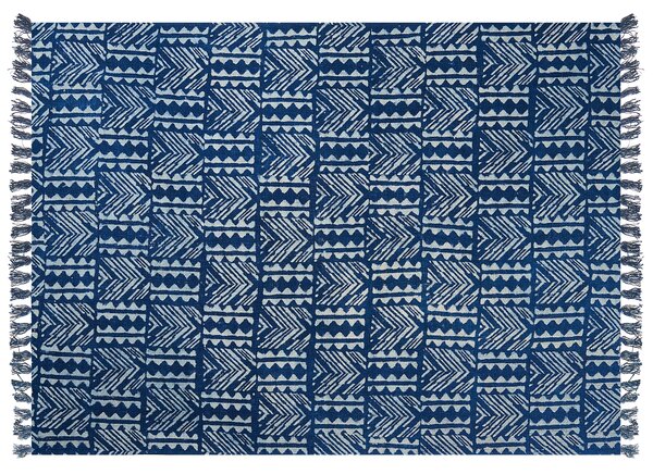 Takaró SHIVPURI Pamut 130 x 180 cm Kék