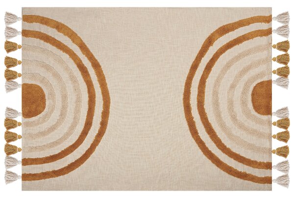 Takaró MATHURA Pamut 130 x 180 cm Bézs