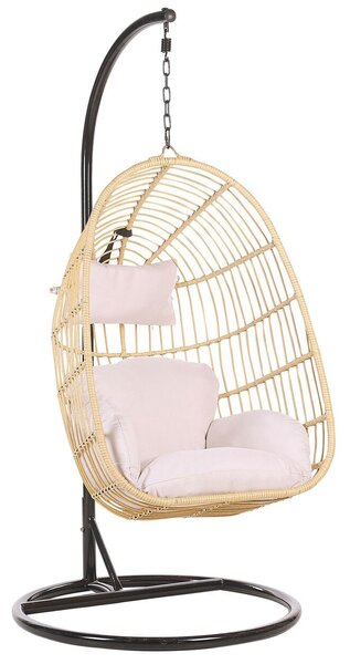Függőszék állványzattal CASOLI PE Rattan Természetes