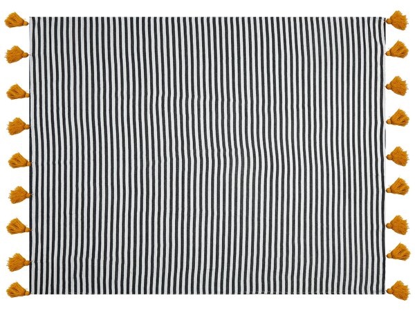 Takaró SUNWAL 130 x 170 cm Fekete/fehér
