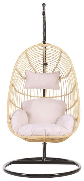 Függőszék állványzattal CASOLI PE Rattan Természetes