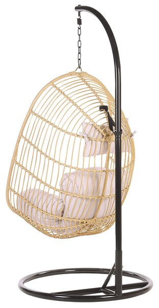 Függőszék állványzattal CASOLI PE Rattan Természetes