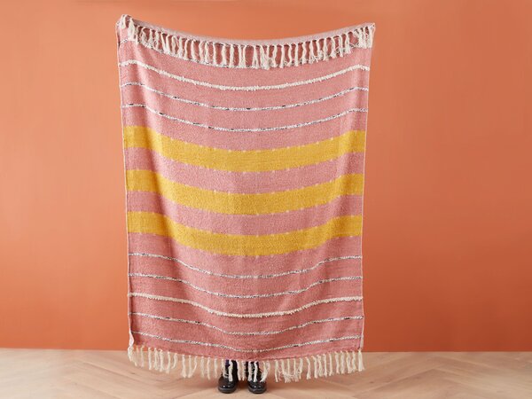 Takaró NAIKHU Pamut 130 x 170 cm Világospiros