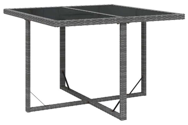 VidaXL 9 részes szürke polyrattan kerti étkezőgarnitúra párnákkal
