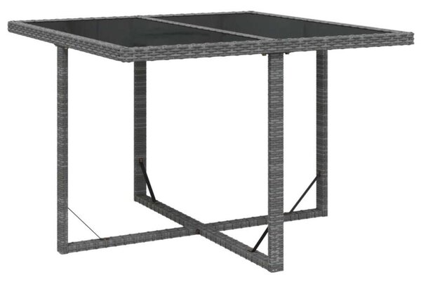 VidaXL 9 részes szürke polyrattan kerti étkezőgarnitúra párnákkal