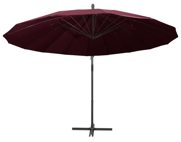 VidaXL Függő Napernyő - Burgundi - 3m
