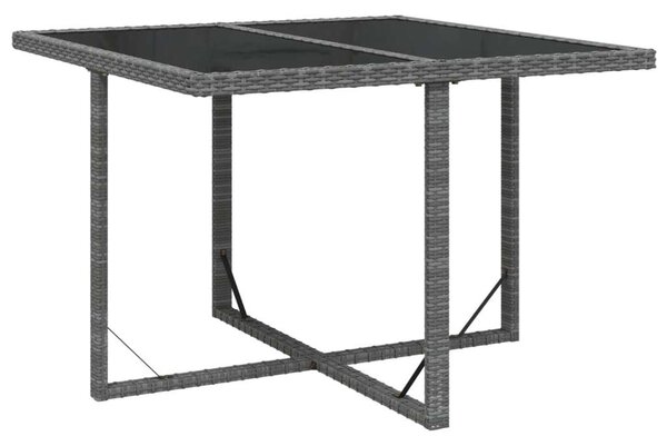 VidaXL 9 részes szürke polyrattan kerti étkezőgarnitúra párnákkal