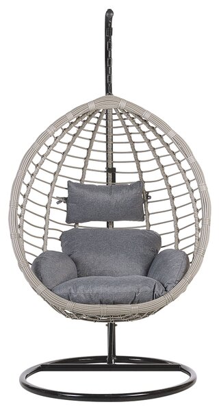 Függőszék állványzattal TOLLO PE Rattan Szürke