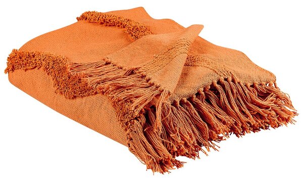 Takaró KHARI Pamut 125 x 150 cm Narancssárga