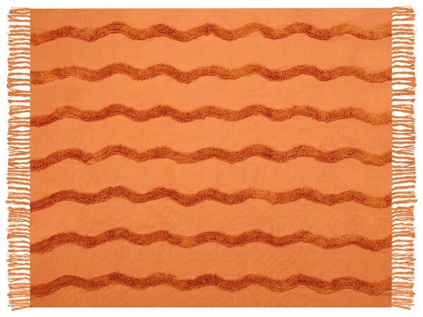 Takaró KHARI Pamut 125 x 150 cm Narancssárga