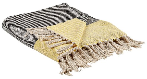 Takaró LAPU Pamut 125 x 150 cm Mustársárga