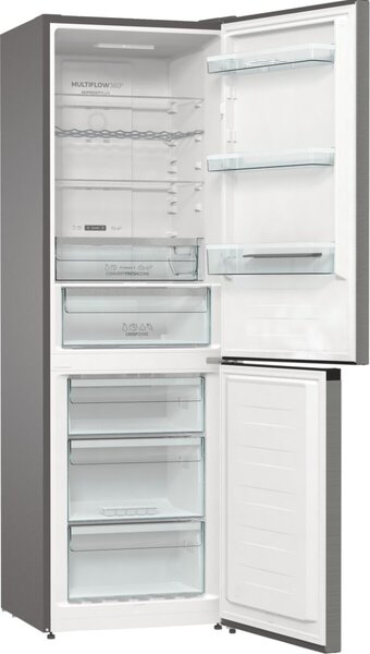 Gorenje NRK619DA2XL4 Alulfagyasztós hűtőszekrény, 300L, M: 185, AdaptTech, NoFrost Plus, D energiaosztály