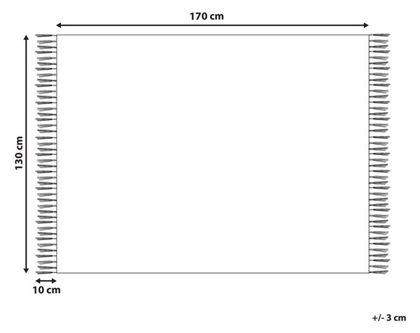 Takaró ULUYOL Pamut 130 x 170 cm Bézs