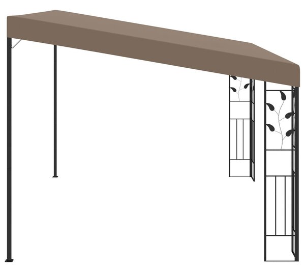 VidaXL falra szerelhető pavilon 4 x 3 x 2,5 m, tópszínű