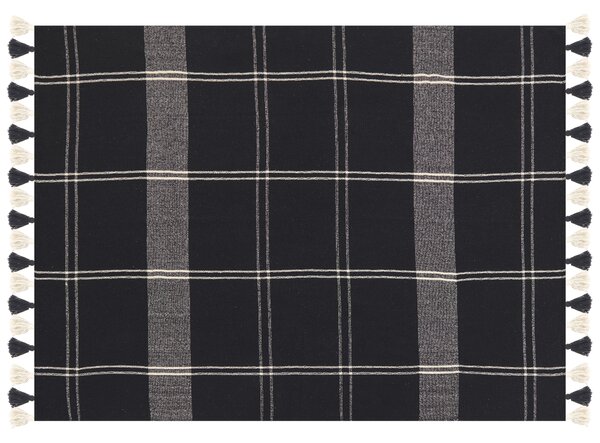 Takaró KULAC Pamut 130 x 170 cm Fekete