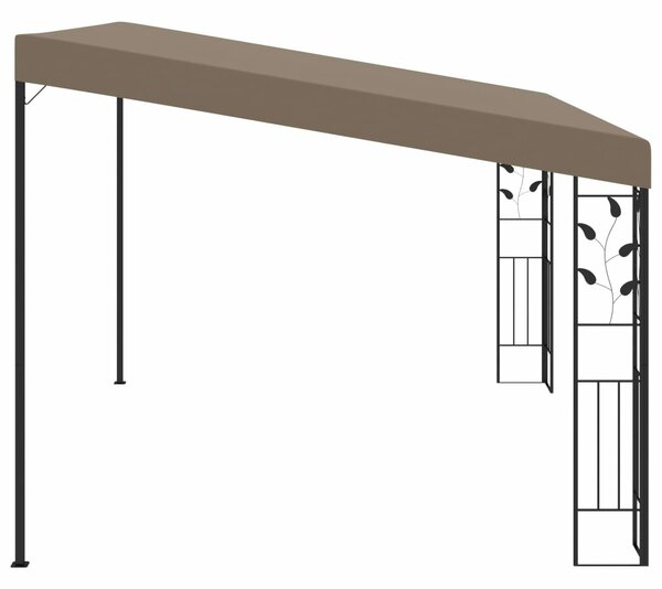 VidaXL falra szerelhető pavilon 4 x 3 x 2,5 m, tópszínű