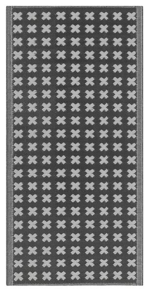Kültéri szőnyeg ROHTAK Fekete 90 x 180 cm