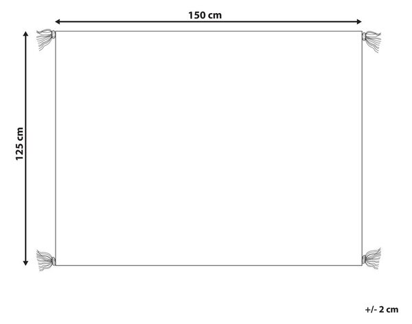 Takaró SEDIO Pamut 125 x 150 cm Fehér