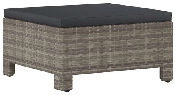 Polyrattan Kerti Ülőgarnitúra - 5 részes - Szürke