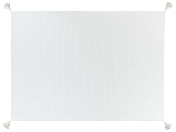 Ágytakaró LINDULA Pamut 150 x 200 cm Törtfehér