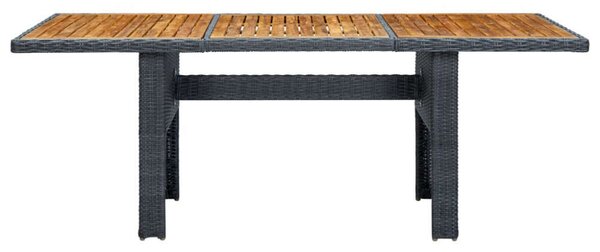 VidaXL Kültéri Étkezőgarnitúra - Polyrattan - 7 részes