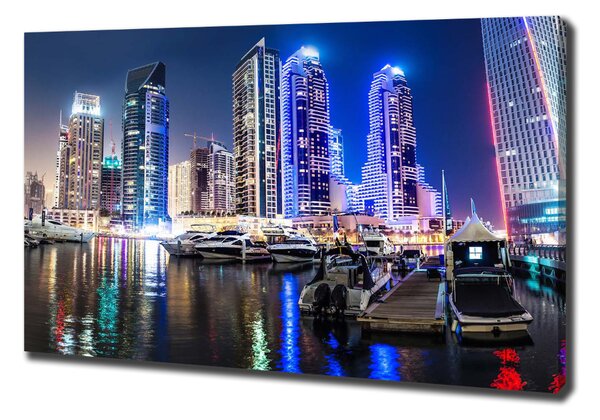 Vászonfotó Dubai éjjel