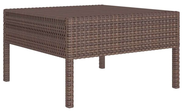 VidaXL 2-részes barna polyrattan kerti bútorszett párnákkal