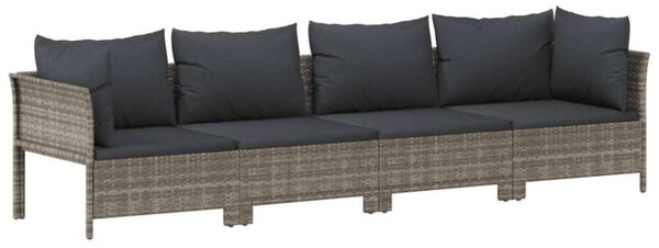 VidaXL Polyrattan Kerti Ülőgarnitúra - 11 részes - Szürke