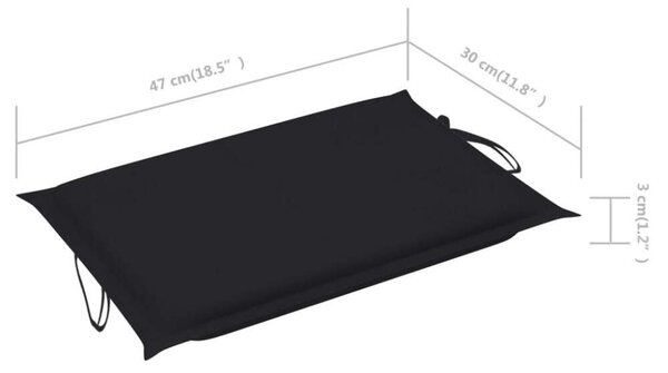 VidaXL Akácfa Napozóágy - 184cm