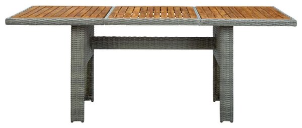 Kültéri Étkezőgarnitúra - Polyrattan - 7 részes