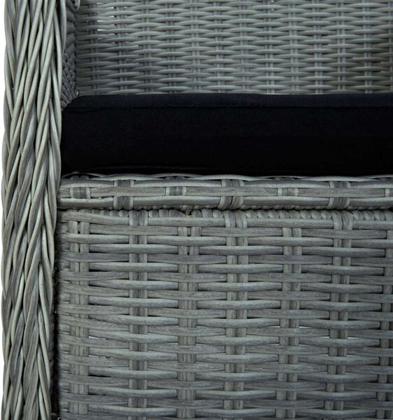 Kültéri Étkezőgarnitúra - Polyrattan - 7 részes
