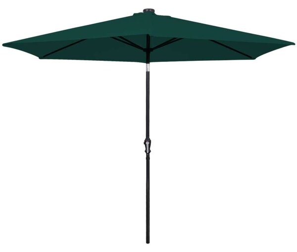 Napernyő - 3m Zöld LED - Kert - 300cm