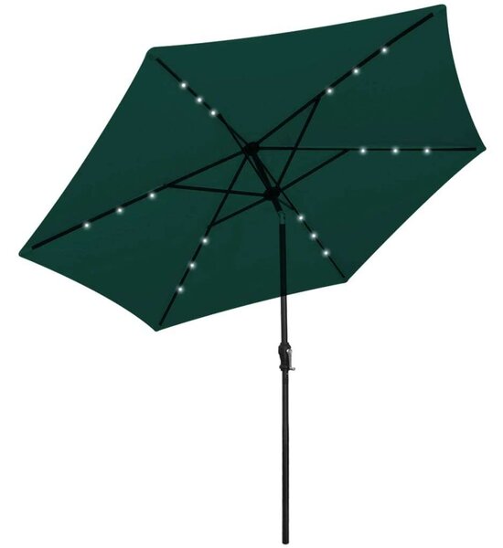 Napernyő - 3m Zöld LED - Kert - 300cm