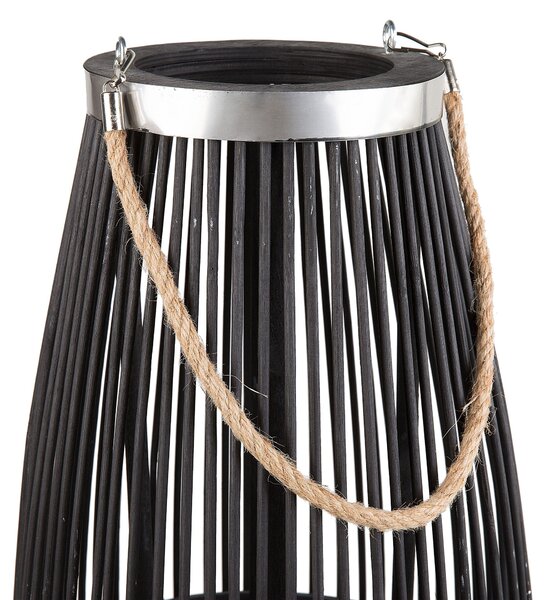 Lámpás TAHITI Bambusz 84 cm Fekete